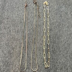 Bundle of Gold Chain Necklaces